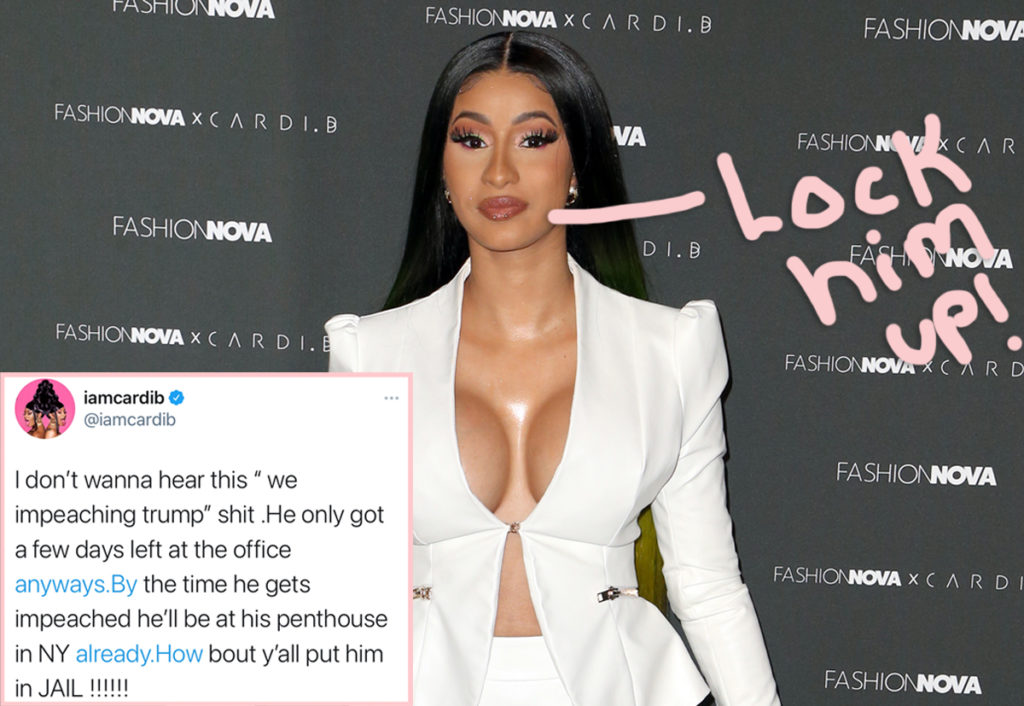 Cardi B Wants Donald Trump In Jail!