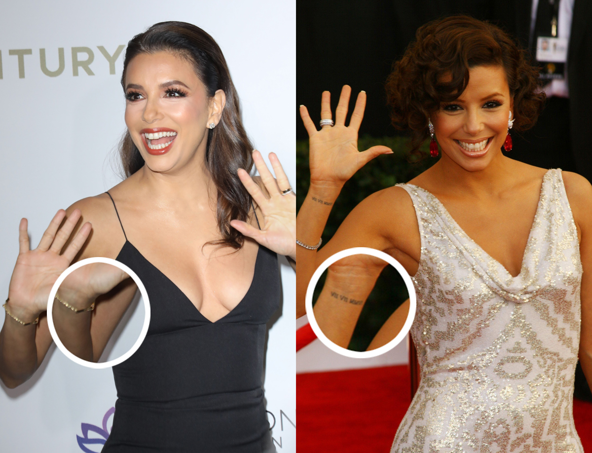 Eva Longoria removes tattoo honoring ex-husband's wedding date