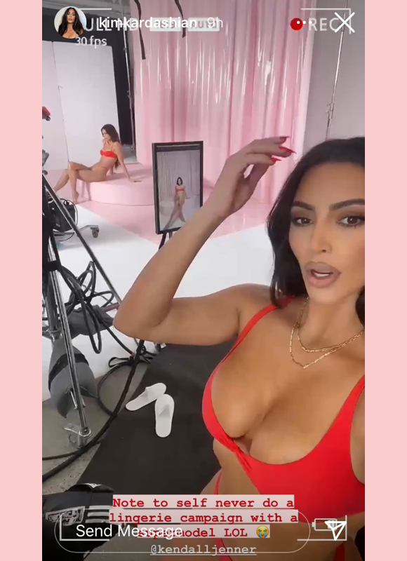 Kendall Jenner Skims Kim Kardashian Instagram