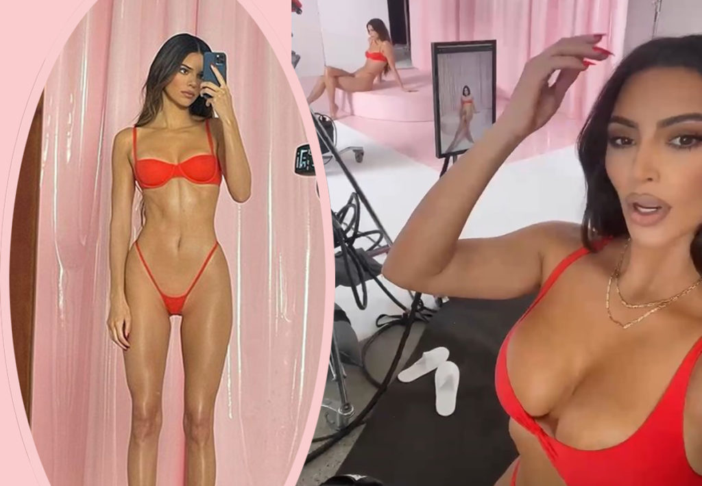 Kim Kardashian Recruits Kylie & Kendall Jenner For INSANELY Sexy SKIMS  Shoot! - Perez Hilton