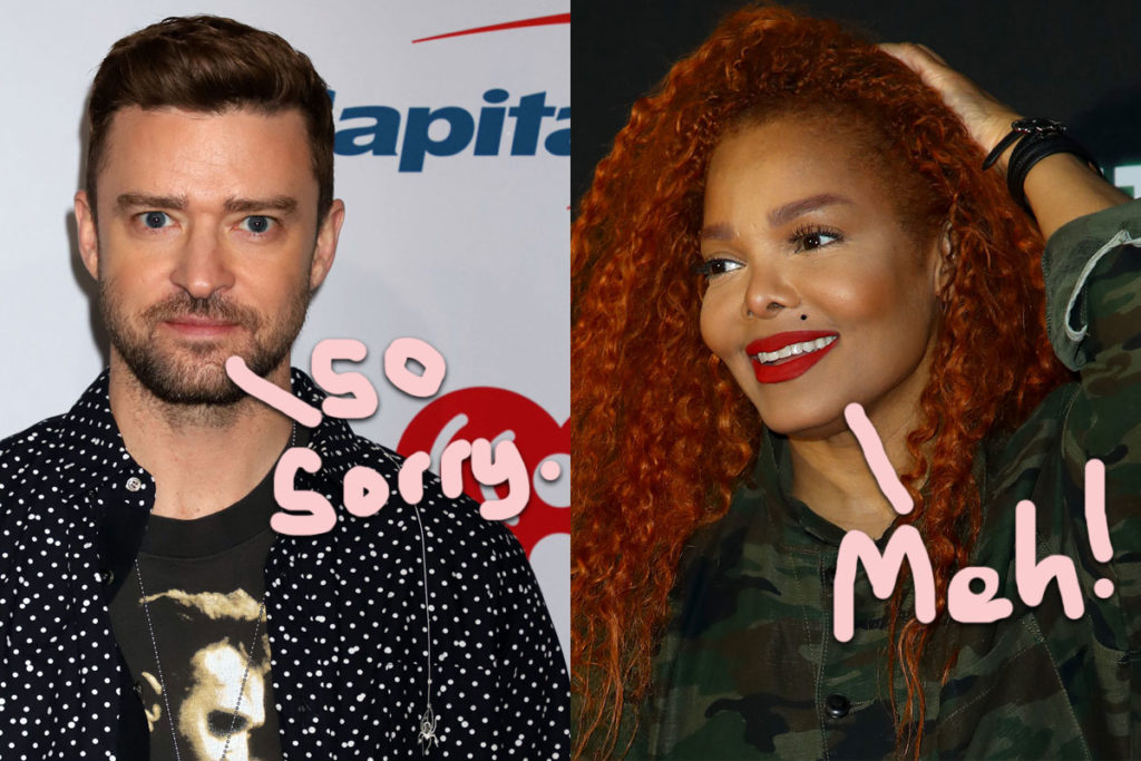 Janet Jackson seemingly acknowledges JT's apology