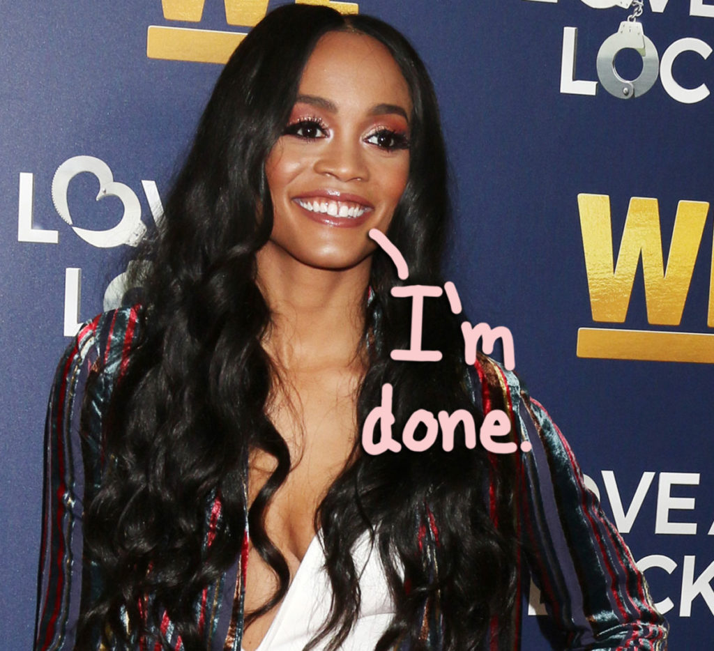 Rachel Lindsay Has Deleted Her Instagram Account Due To Hate Shes