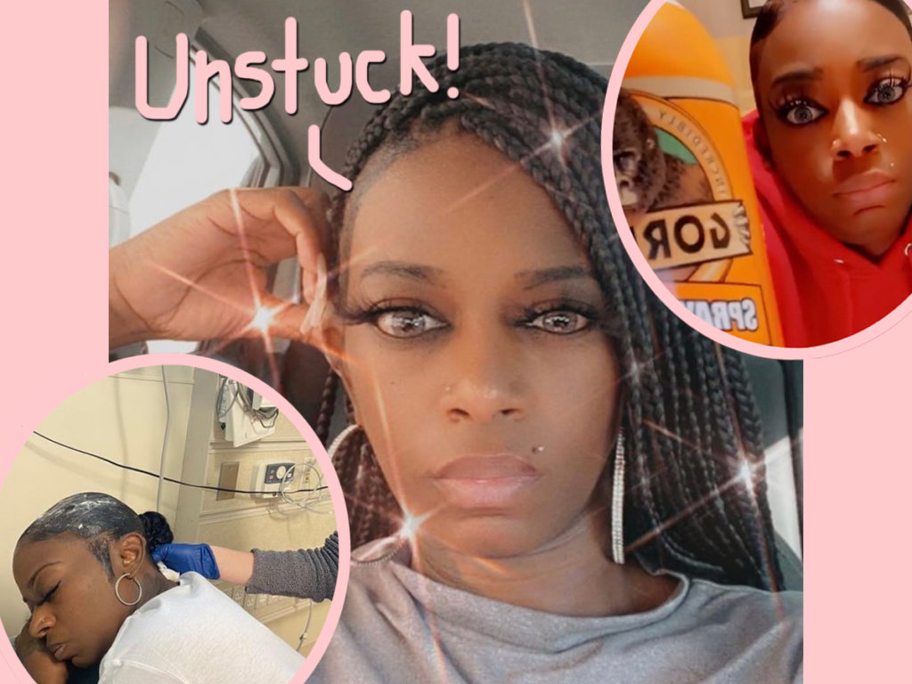 Tessica Brown FINALLY Gets The Gorilla Glue Out Of Her Hair! Perez Hilton