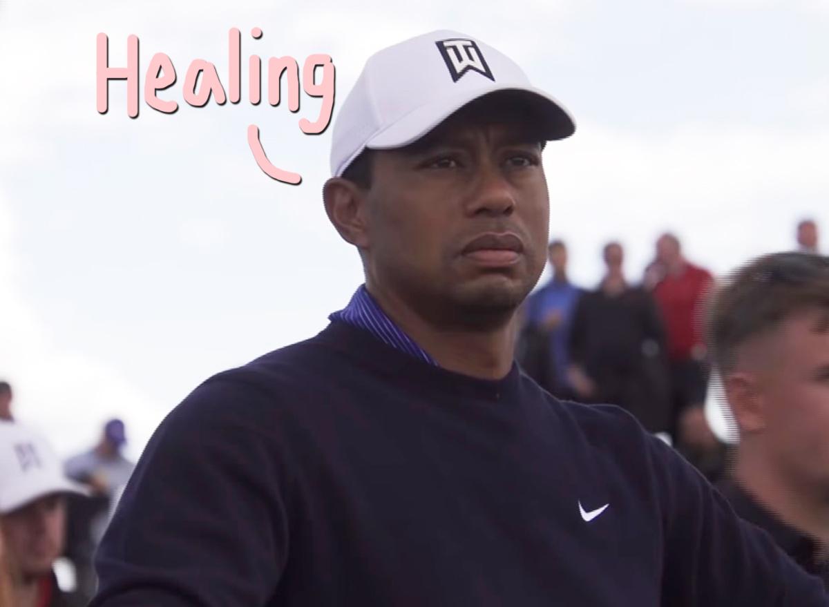 Tiger Woods Awake Responsive And Recovering After Surgery Due To Car Crash Perez Hilton 