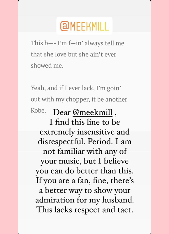 Meek Mill apologizes to Vanessa Bryant over 'disrespectful' Kobe