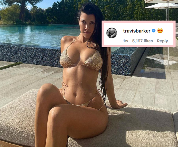 Kourtney Kardashian Instagram Travis Comments