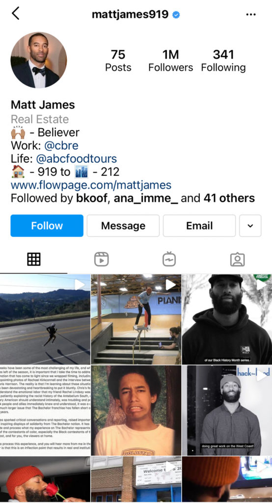 Matt James Returns To Instagram But Wipes ALL His Bachelor Content(02)