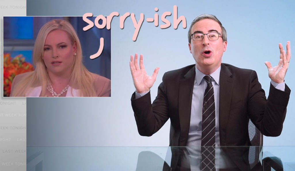 Meghan McCain Apology John Oliver Blast Trump China Virus