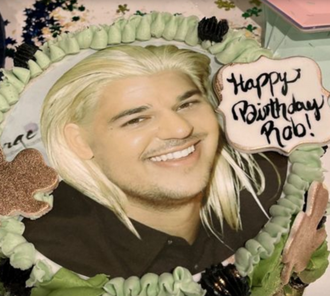 Rob Kardashian healthy birthday celebration