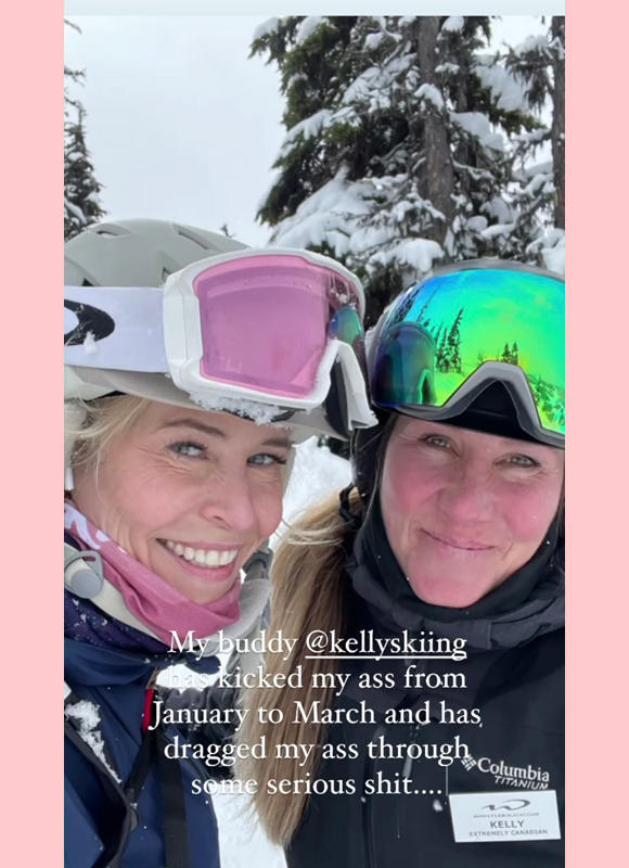 chelsea handler : praises ski instructor