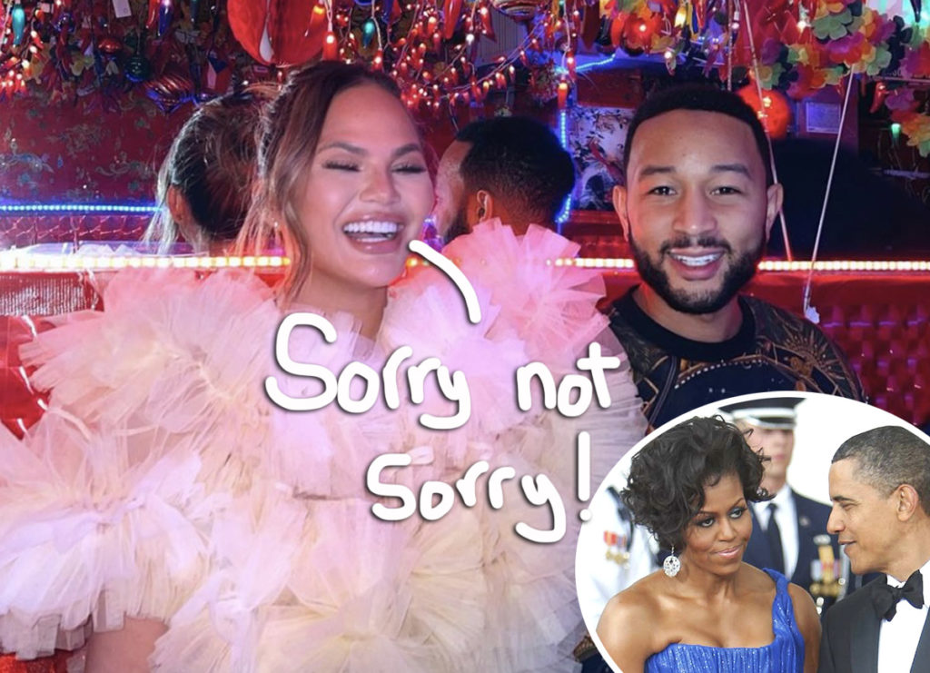 Omg Chrissy Teigen And John Legend Hooked Up At What Obama Event Perez Hilton 8481