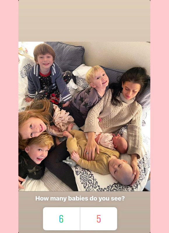 hilaria baldwin : new baby Instagram story poll