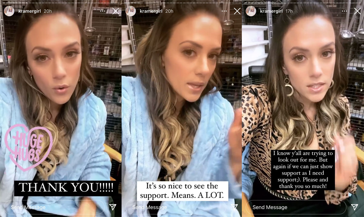 Jana Kramer reflects on her decision to get breast augmentation surgery.