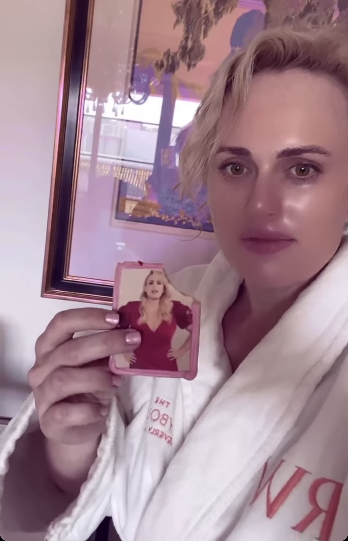 Rebel Wilson Eating A Cookie Of Herself On Bday!