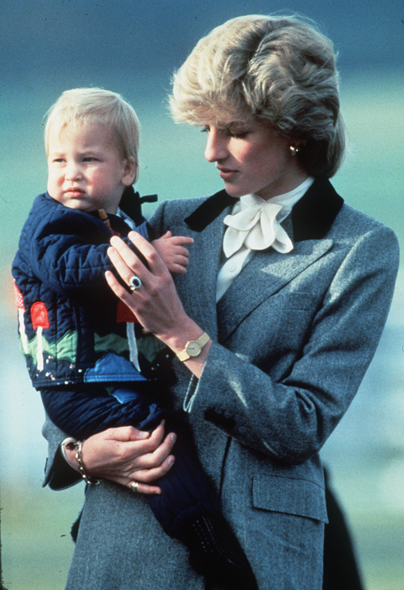 Princess Diana with young William