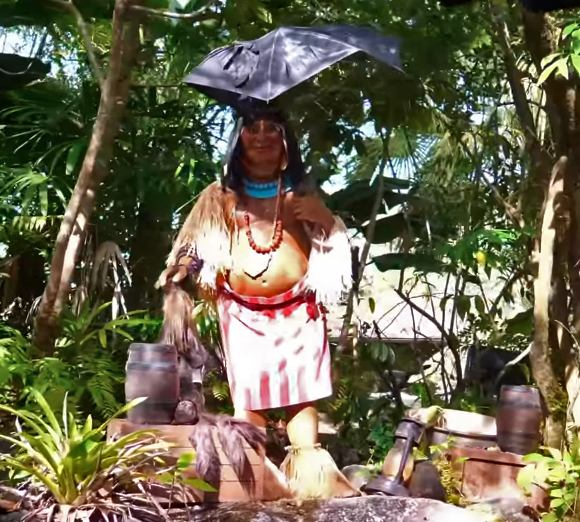 Trader Sam in the Jungle Cruise ride at Walt Disney World in January 2021