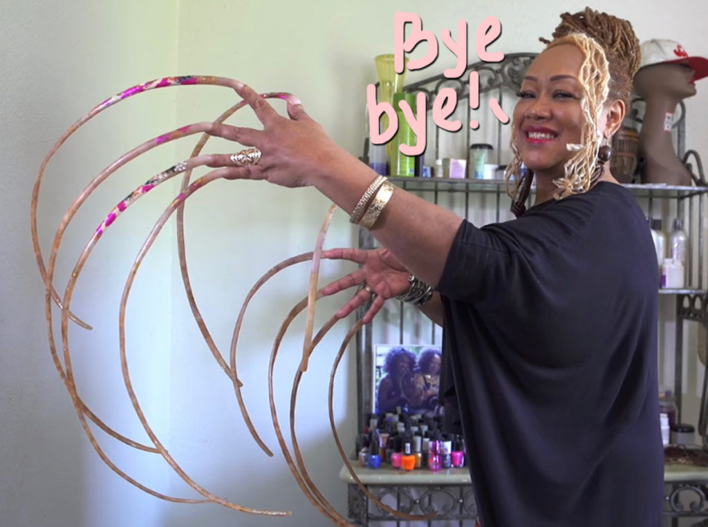 Woman with Guiness World Record for longest fingernails cuts them after  nearly 30 years