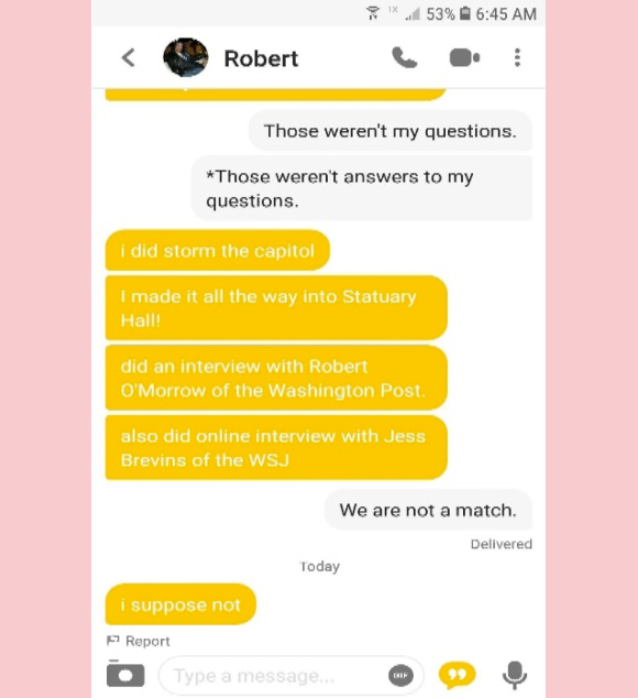 Capitol Rioter Arrested After Bragging About It On Dating App Bumble 