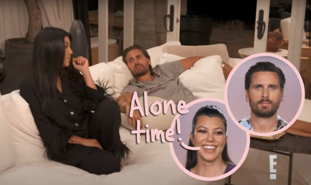 Kourtney Kardashian And Scott Disick Enjoy Unexpected Night Alone On Kuwtk Perez Hilton 