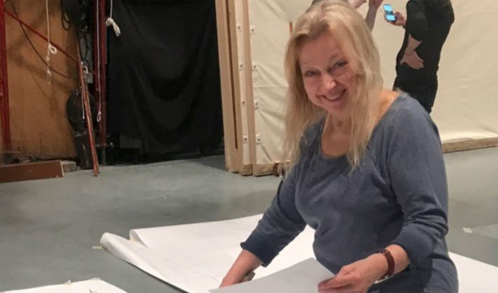Set designer Evelyn Sakash was found dead in her home under a pile of debris after having been missing for six months.