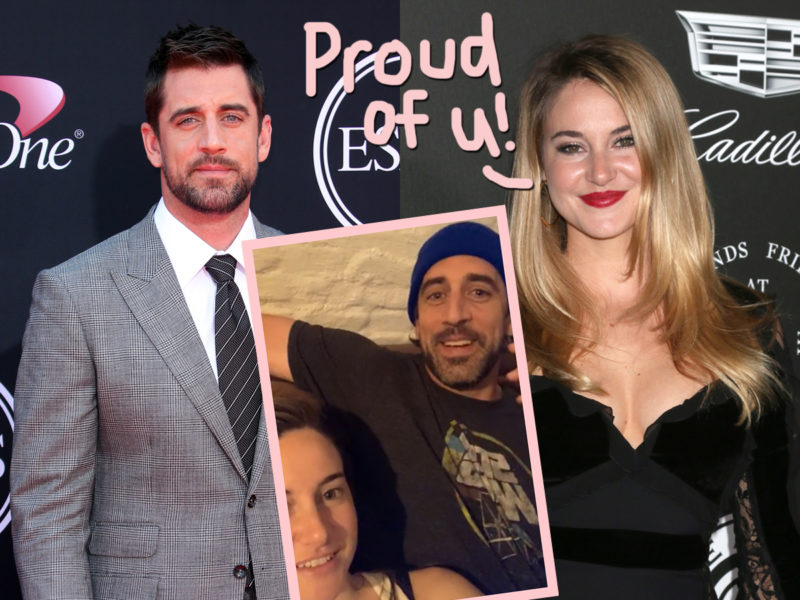 Shailene Woodley Supports Super Sexy Fiancé Aaron Rodgers Hosting Jeopardy Perez Hilton 