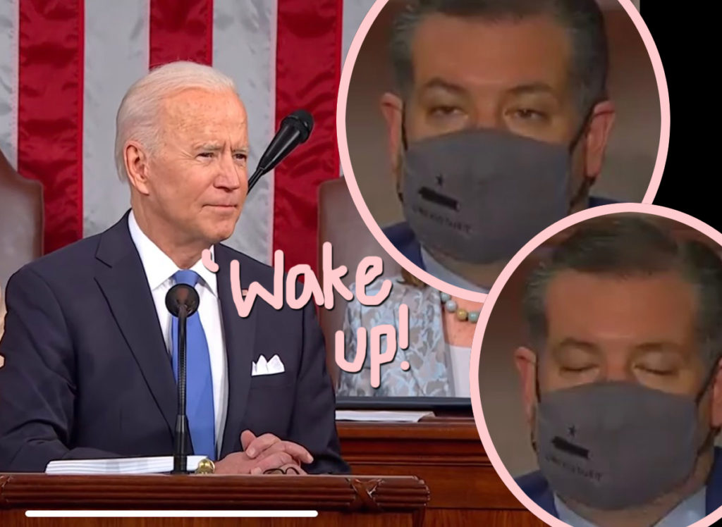 Twitter ROASTS Ted Cruz For Sleeping During Joe Biden’s Speech: 'Ted ...