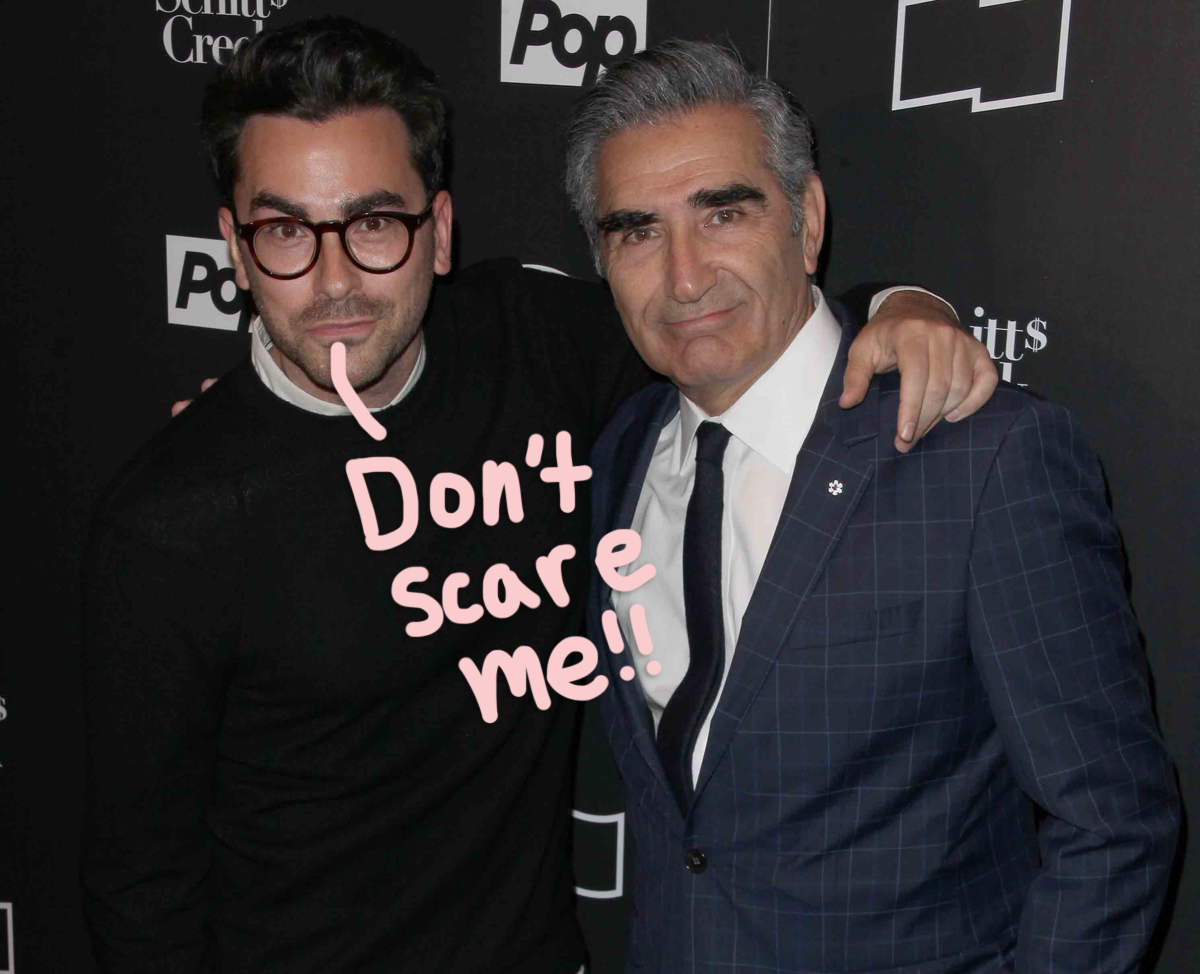 Dan Levy Sets The Record Straight After Fan Claims His Dad Eugene Levy  Died! - Perez Hilton
