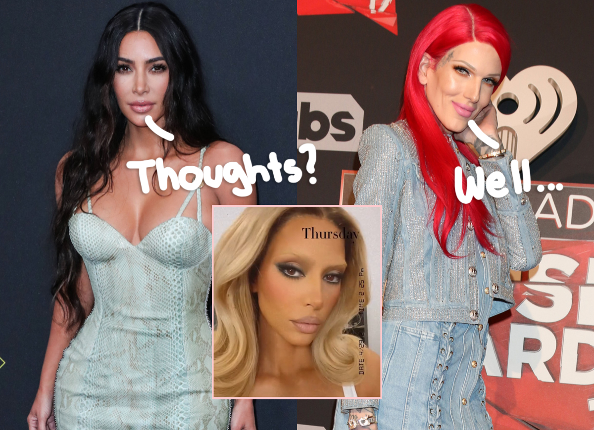 Jeffree Star Reacts After Fans Think Kim Kardashian’s Bleached Eyebrows