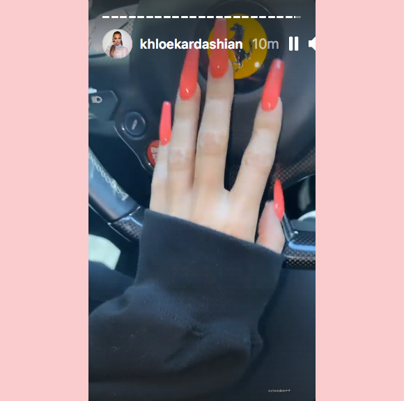Khloe Kardashian no ring Instagram Story
