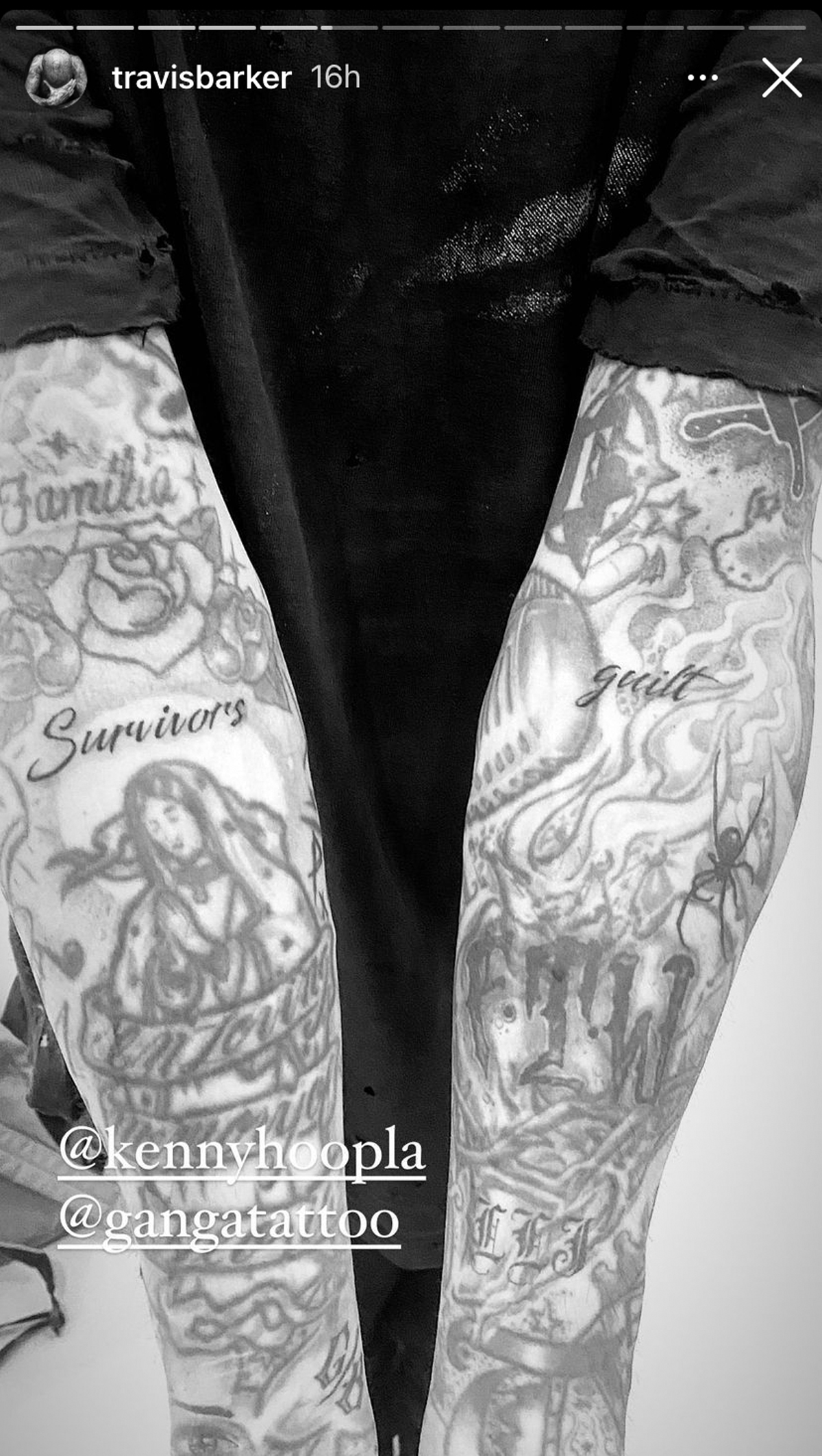 travis barker neck tattoos