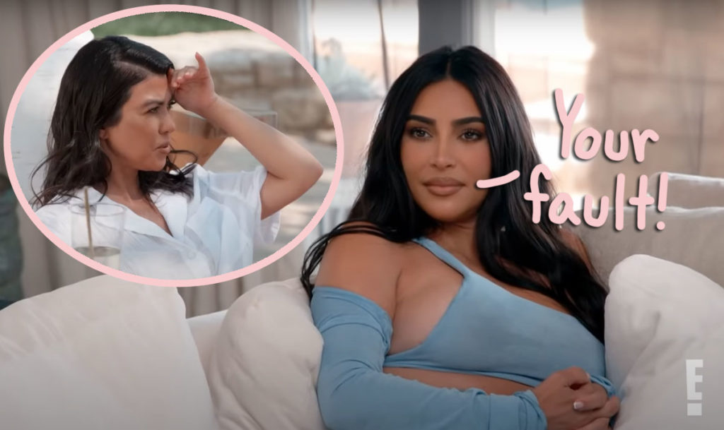 Kim Kardashian Accuses Kourtney Of Degrading Her Kids Nanny After Brutal Confrontation Perez Hilton