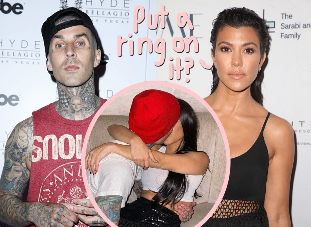 kourtney kardashian, travis barker : have talked about engagement