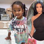 Chicago West Raids Kim Kardashian’s Closet For Her Expensive Designer Purse In Cute New Pic!