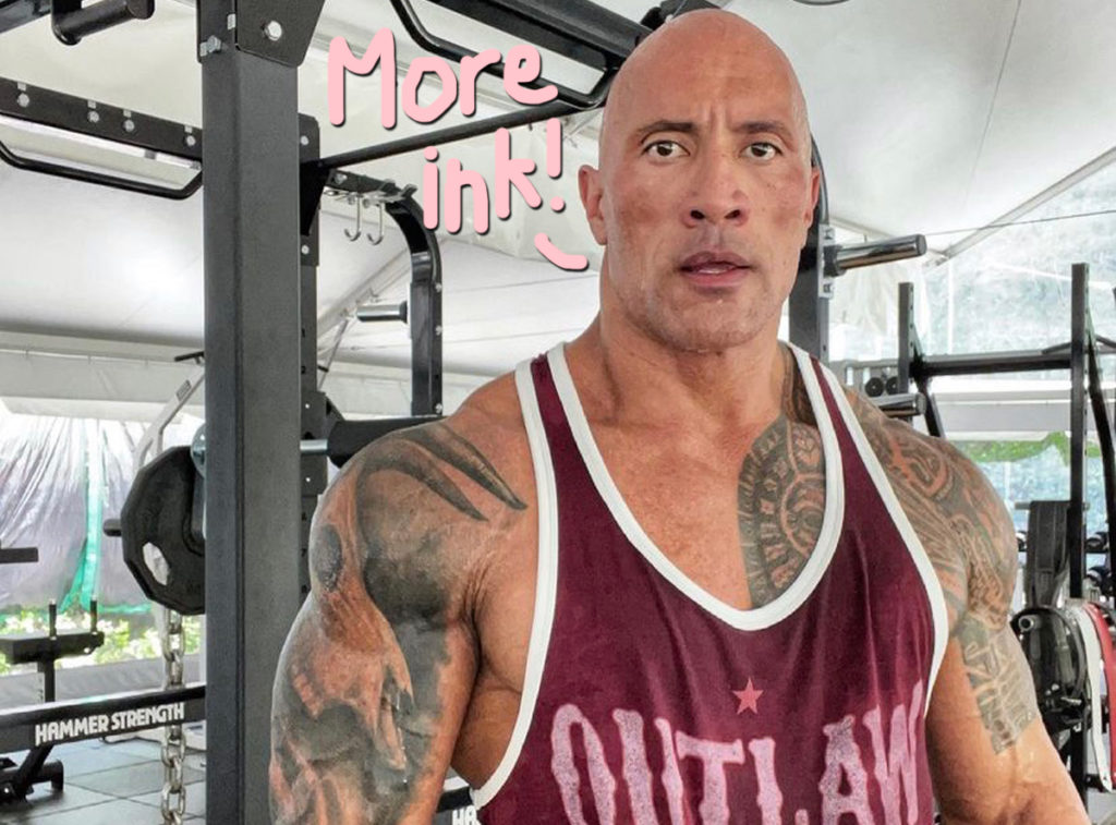 Dwayne Johnson Shows Off Huge Bull Tattoo on Instagram, We Get It You're  Huge