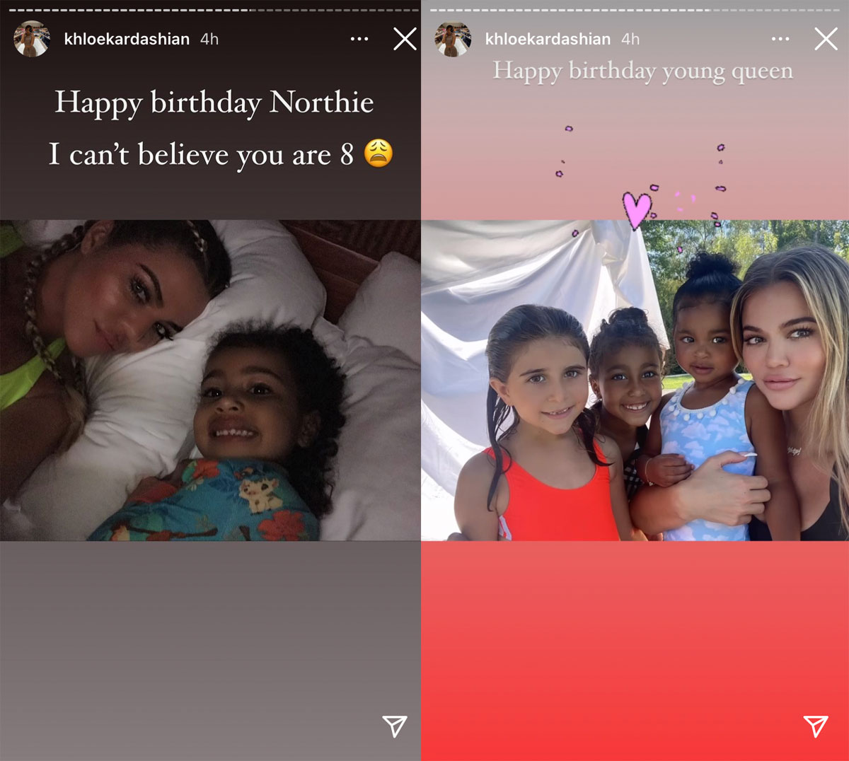 Khloe Kardashian wishes North West a happy birthday!