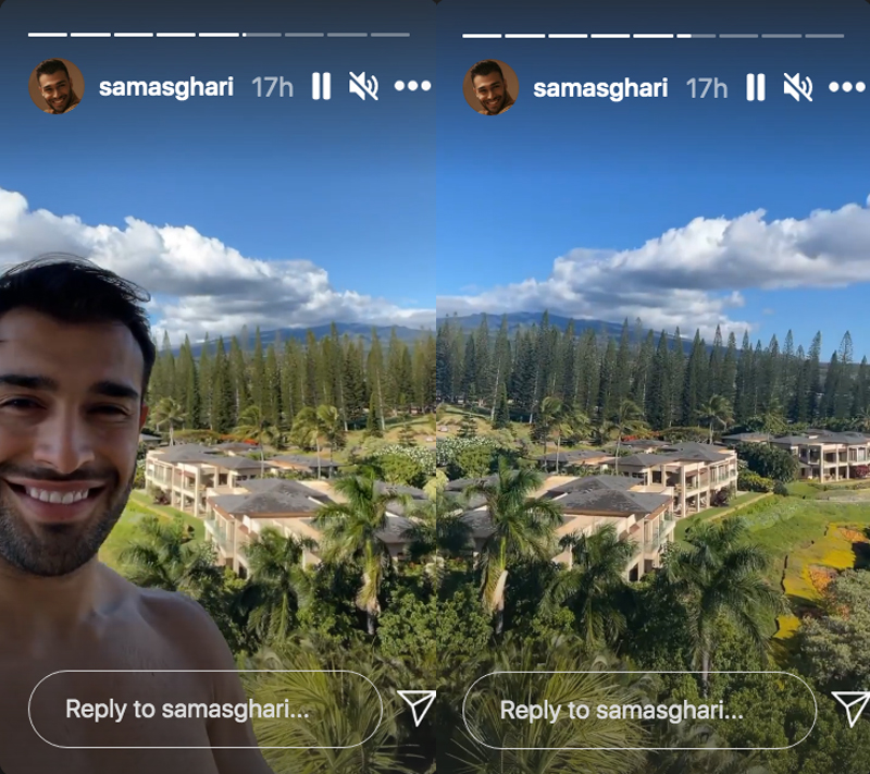 Sam Asghari hawaii 