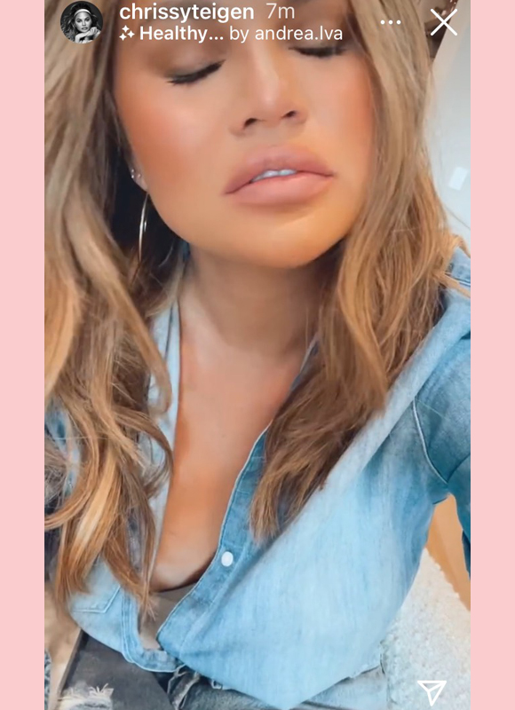 Chrissy Teigen Instagram Stories Cooking Announcement