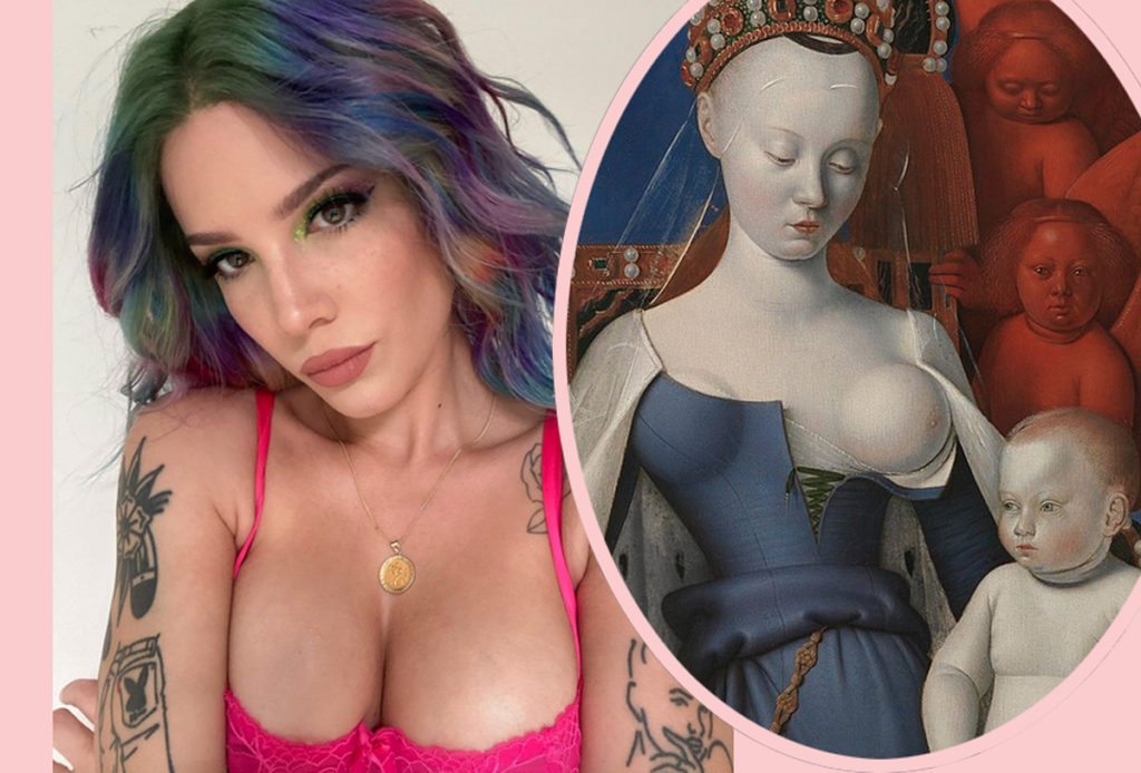 Damn! Halsey DARES Instagram To Censor Her Bare Breast As New Album Details  Make Fans Wonder If She Already Gave Birth! - Perez Hilton