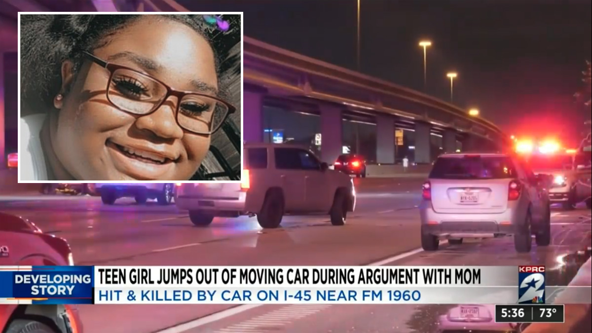 #Teen Girl Killed After Jumping From Moving Car On Texas Highway During Argument With Her Mother