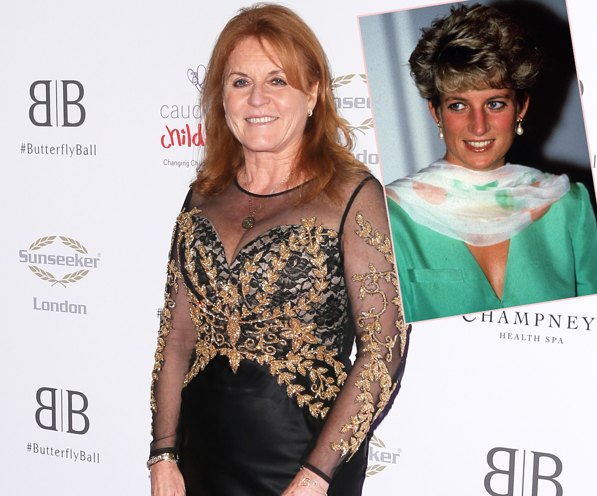 Sarah Ferguson Denies Longstanding Rumors She Feuded With Princess Diana Before Her Death Perez Hilton