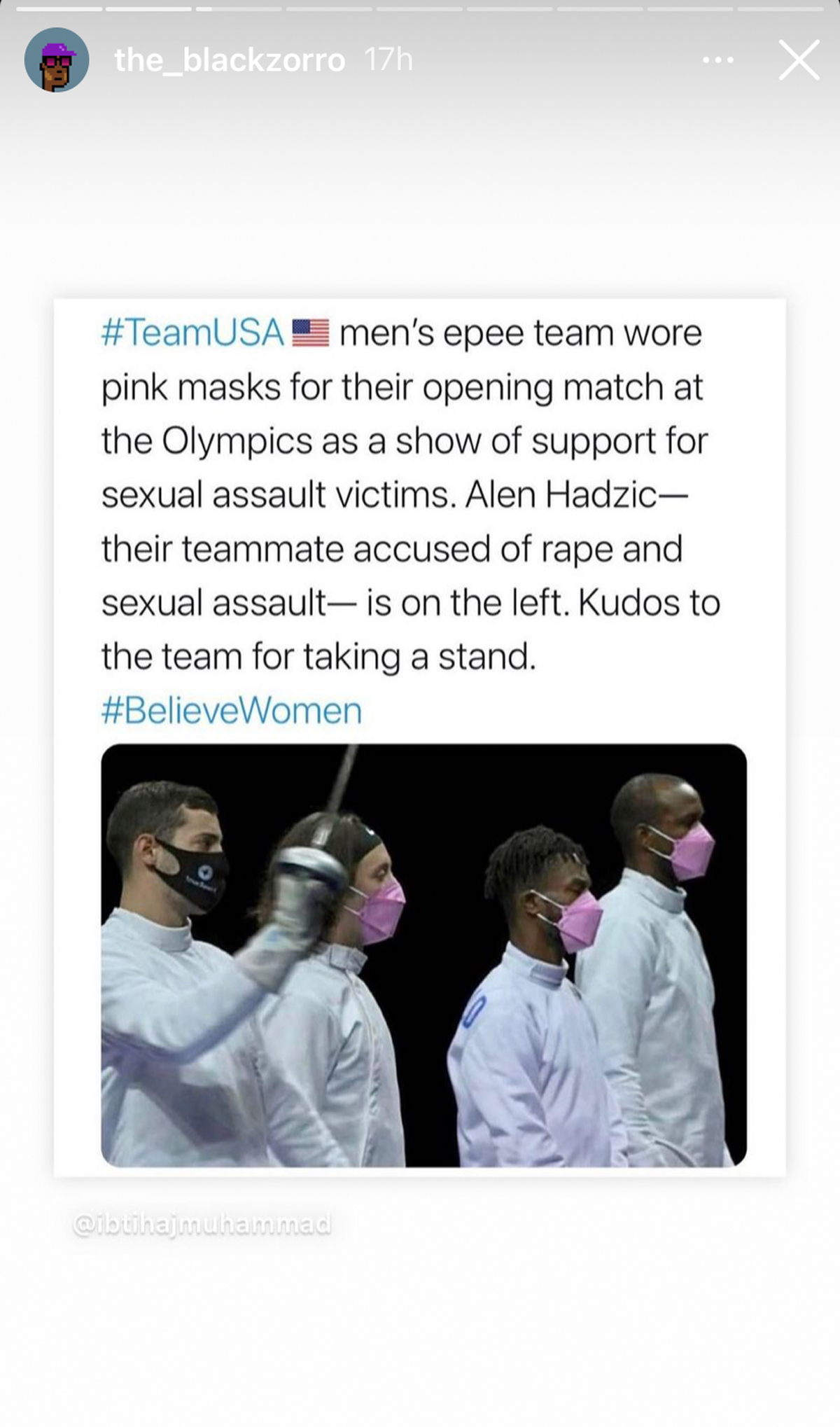 US Olympic Fencers Wore Pink Masks To Protest Their Teammate Accused Of Sexual Misconduct