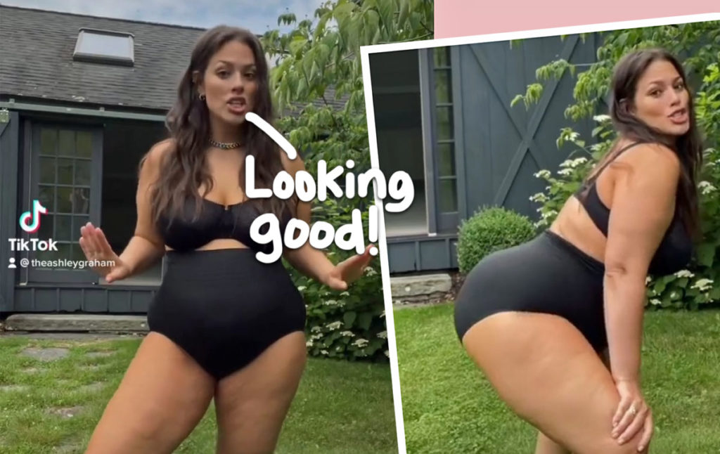 Ashley Graham strips down to a tiny bikini with Sports