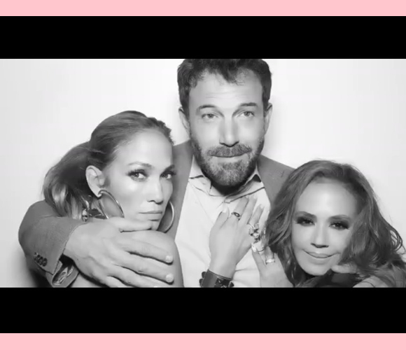 jennifer lopez, ben affleck, leah remini : photo booth shot