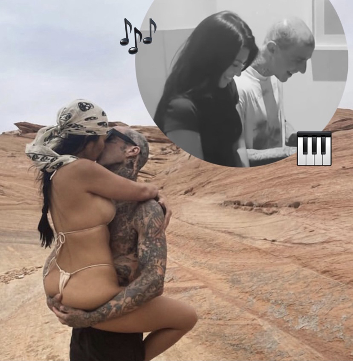 #Watch Kourtney Kardashian & Travis Barker Make Sweet, Sweet Music Together!