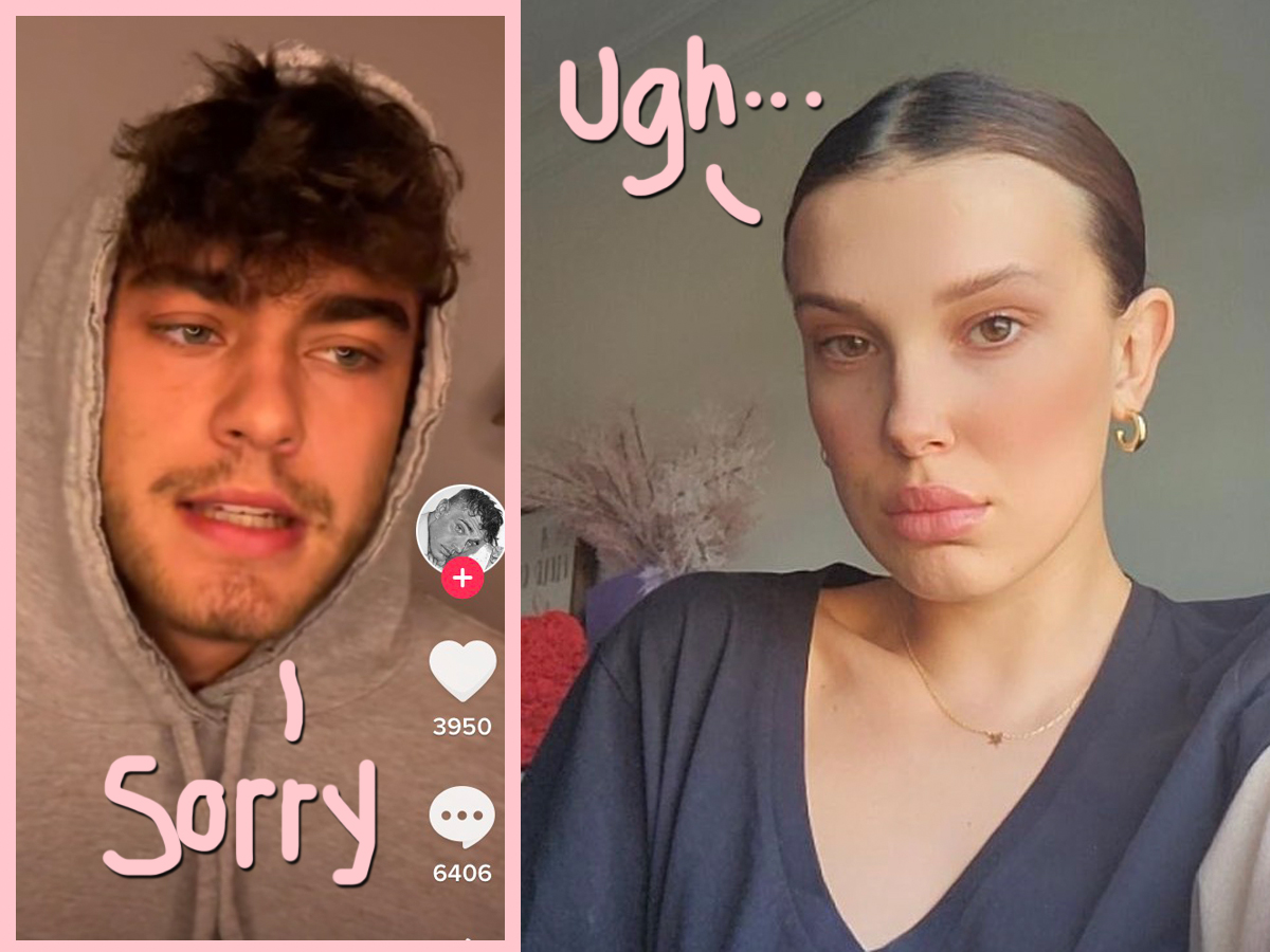 Sharon Stone Anal Sex - Millie Bobby Brown Responds To TikTok Star Hunter Echo's 'Hateful' &  'Dishonest' Comments About Their Relationship - And He Apologizes - Perez  Hilton