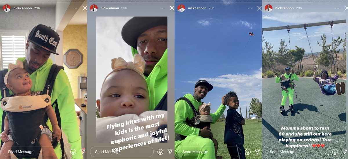 Nick Cannon shows pictures from a fun outdoor outing parenting his seven kids!
