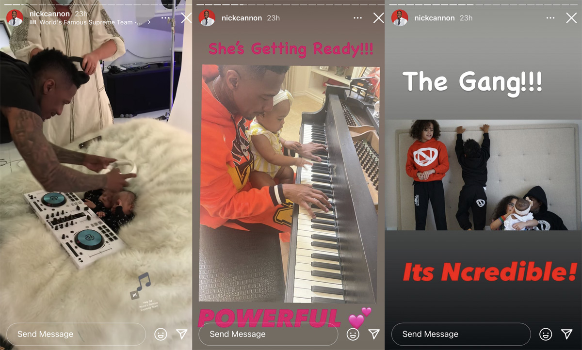 Nick Cannon shows pictures from a fun outdoor outing parenting his seven kids!