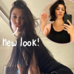 OMG Kourtney Kardashian Just Chopped Her Hair Off!!