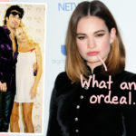 Lily James Spent HOW LONG Each Day In The Makeup Chair Getting Ready To Play Pamela Anderson?!