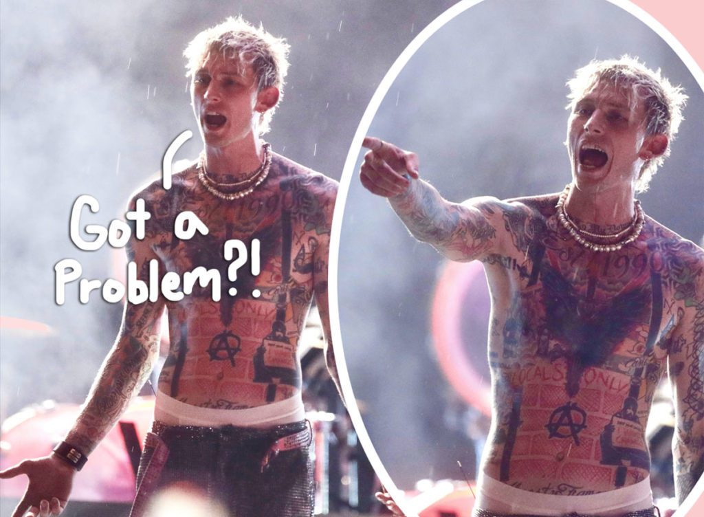 Machine Gun Kelly Attacked A Concertgoer At Louder Than Life Festival Before Getting Booed Off Stage